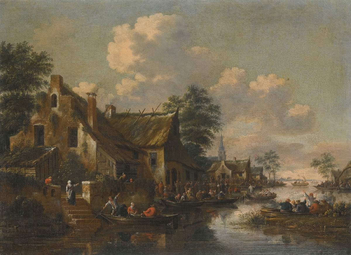 A Town On The Banks Of A River