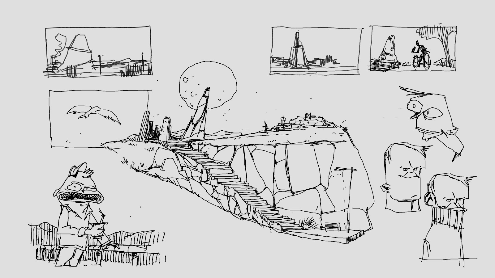 FAF cliff sketches