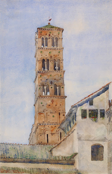 Tower San Francisco Romano Rome 1898