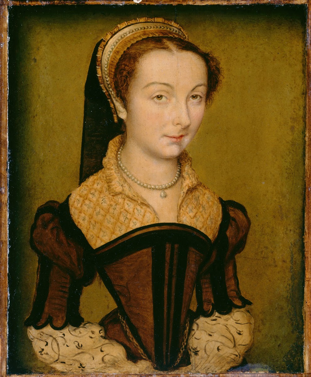 Portrait of Louise de Halluin dame de Cipierre c 1555