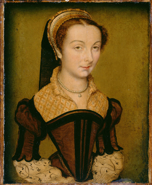 Portrait of Louise de Halluin dame de Cipierre c 1555