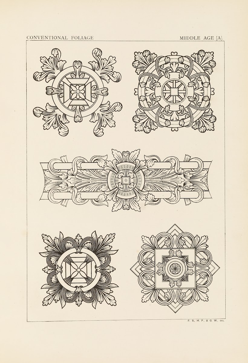 Outlines of ornament in the leading styles Pl53 1881