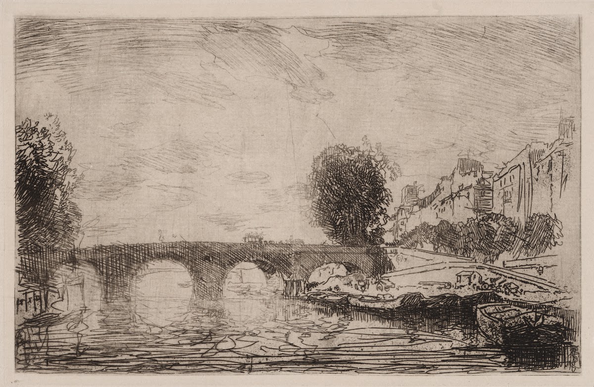 Sunset at Pont Marie 1890