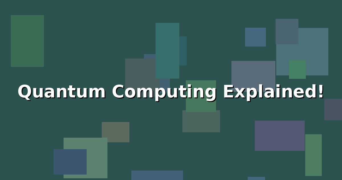 Illustration of quantum computing concepts, showing entangled qubits and complex algorithms, representing the future of technology and computer science.