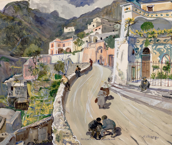 Ansicht von Positano 1921