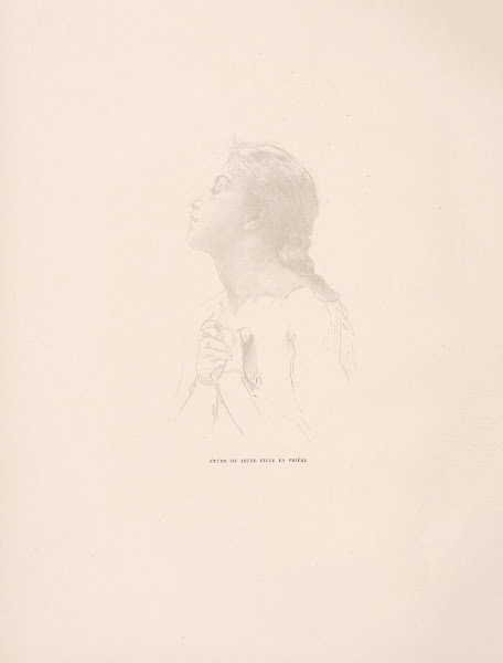 Ètude de jeune fille en prière 19th century
