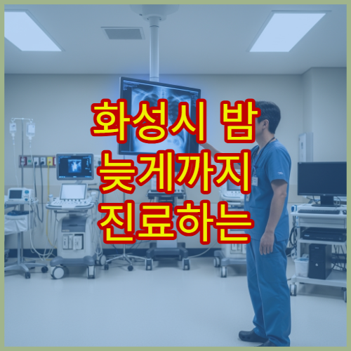 화성시 밤 늦게까지 진료하는 산부인과 여성질환 상담 가능한 병원 안내
