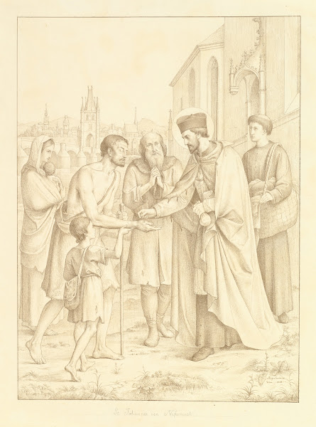 Saint Johannes Nepomuk Distributing Alms 1828