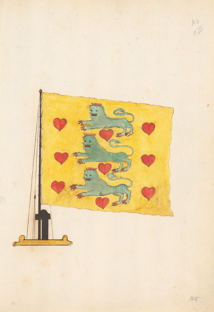 Flag of Denmark 1667 1670