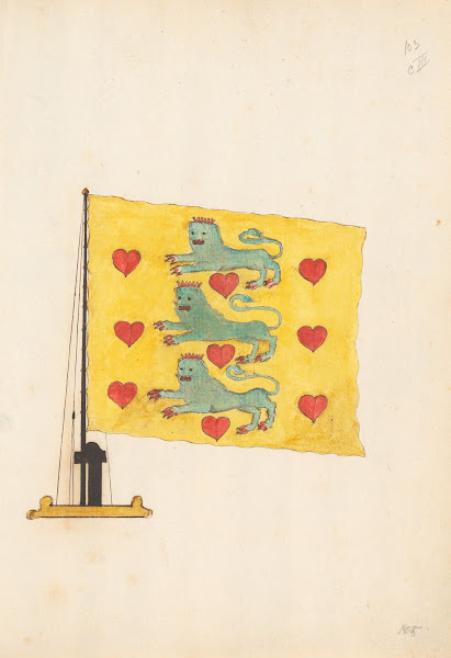 Flag of Denmark 1667 1670