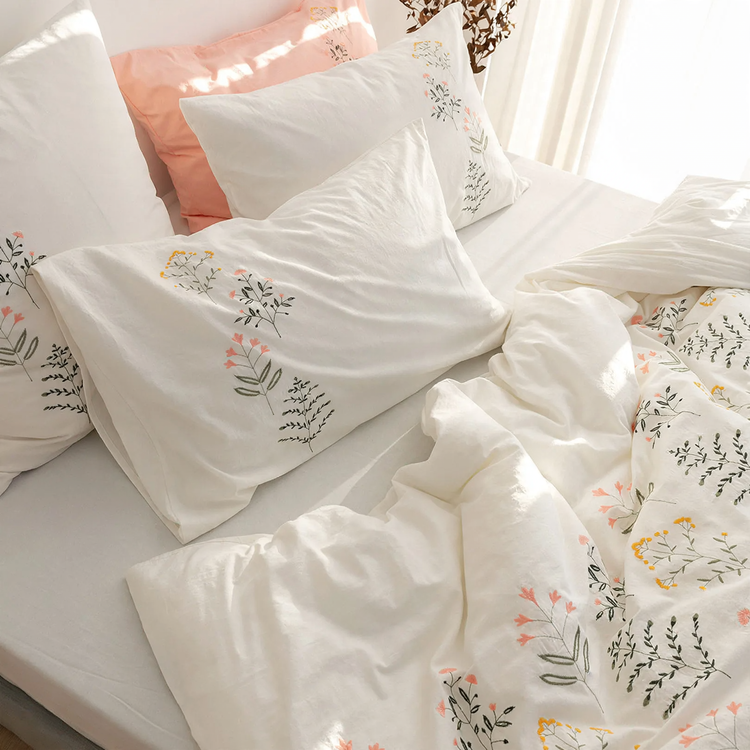 Japanese Cotton Bedding Set, 4-Piece
