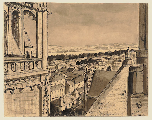 Blick von der Kathedrale in Tours