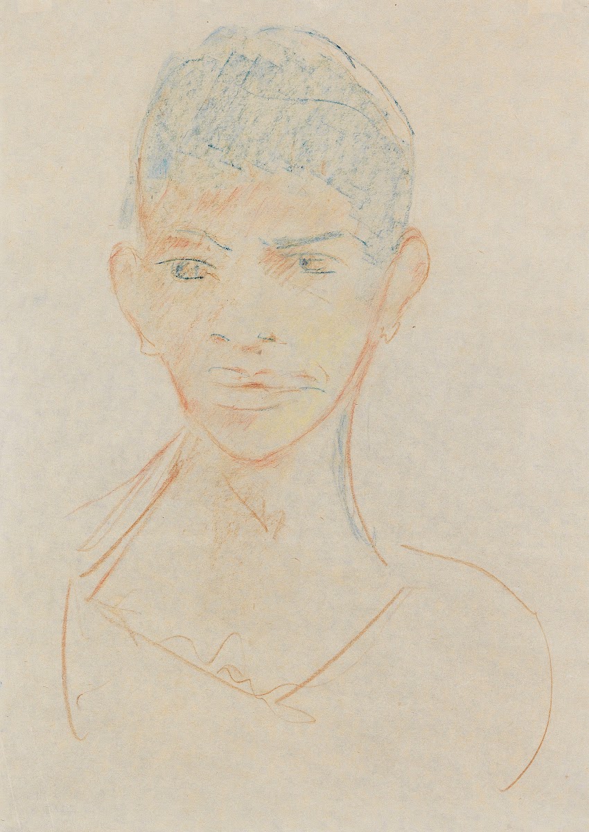 Kopf eines Negermädchens 1927
