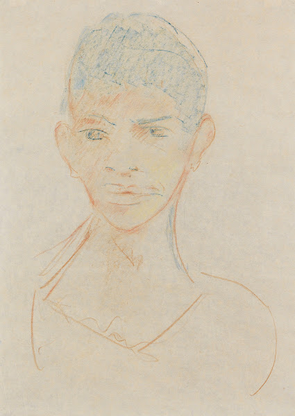 Kopf eines Negermädchens 1927
