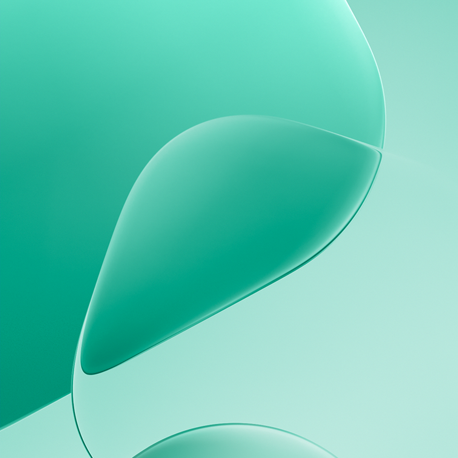 Download Fluid Abstract Teal Green Shapes iPhone