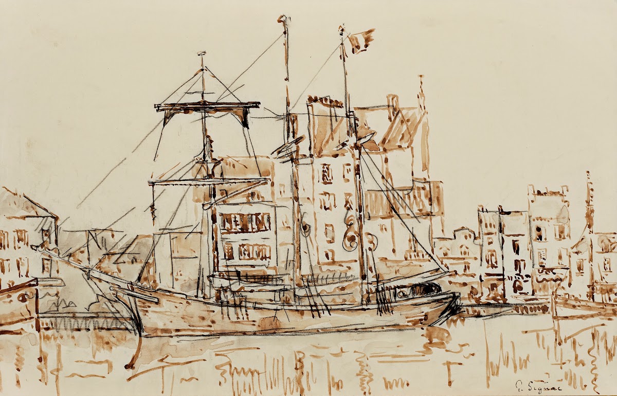 Trois mâts au port 1925