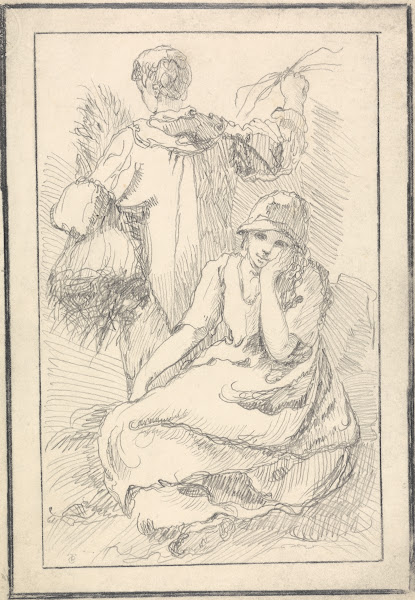 Seated Woman and Standing Figure