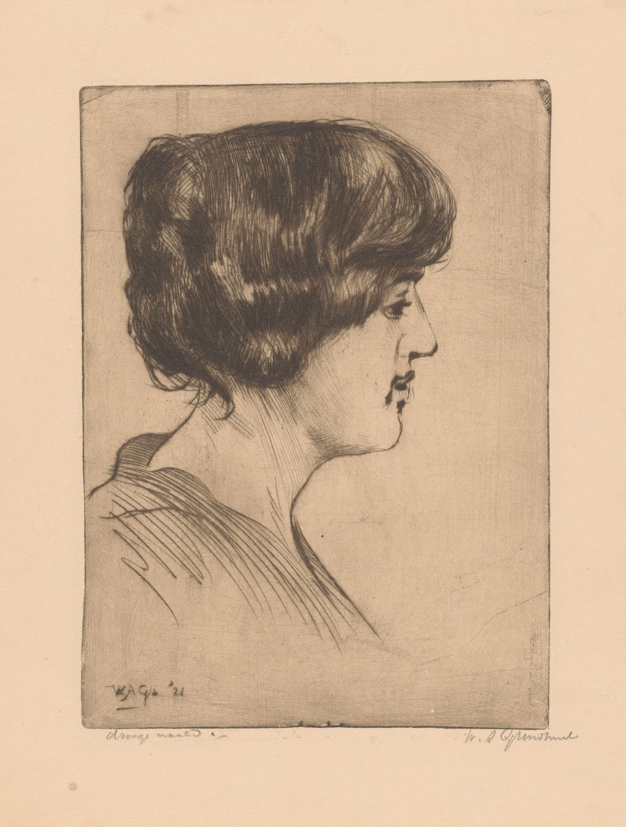 Portret van een onbekende vrouw 1921