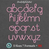 Stitch photo 2 of the Novella Embroidery Fonts embroidery design