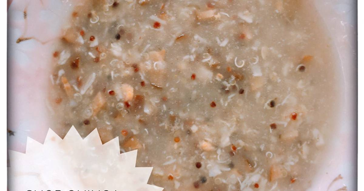 Soup quinoa sò điệp nấm hương