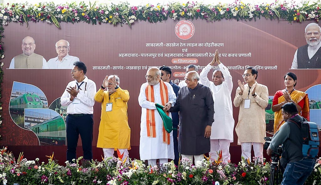 Amit Shah Flags India’s First LNG Train in Gujarat