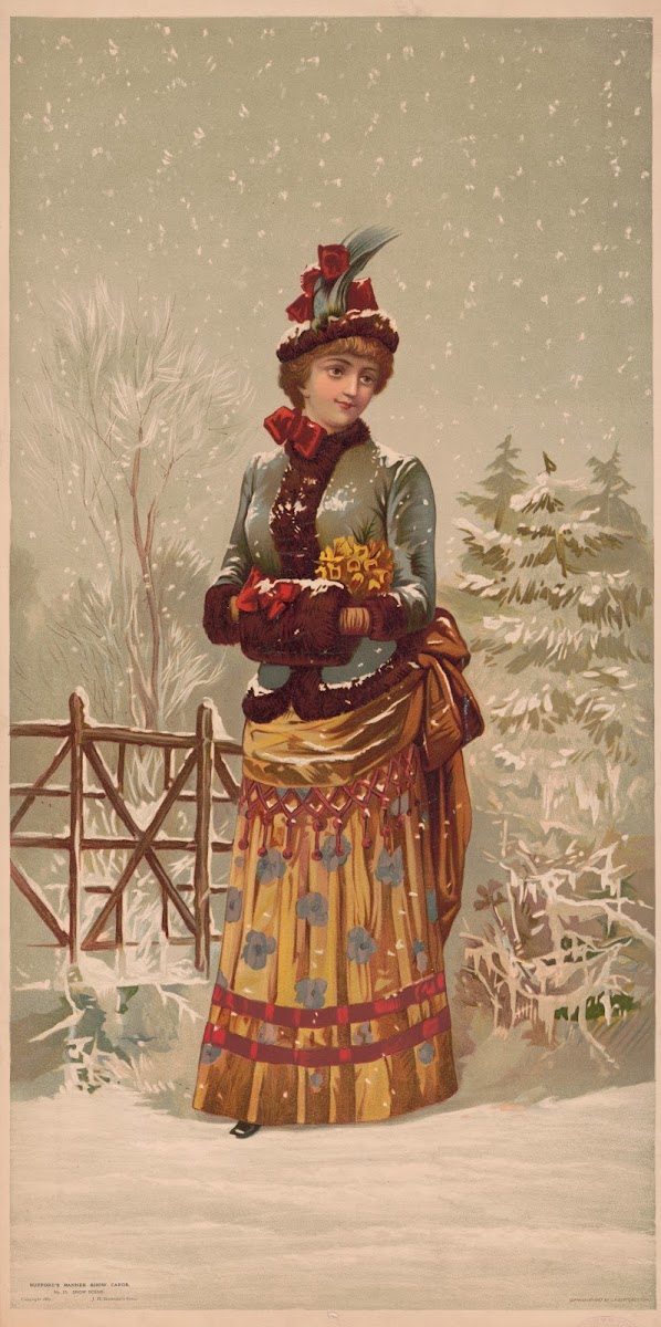 Buffords banner show cards no 25 snow scene 1887