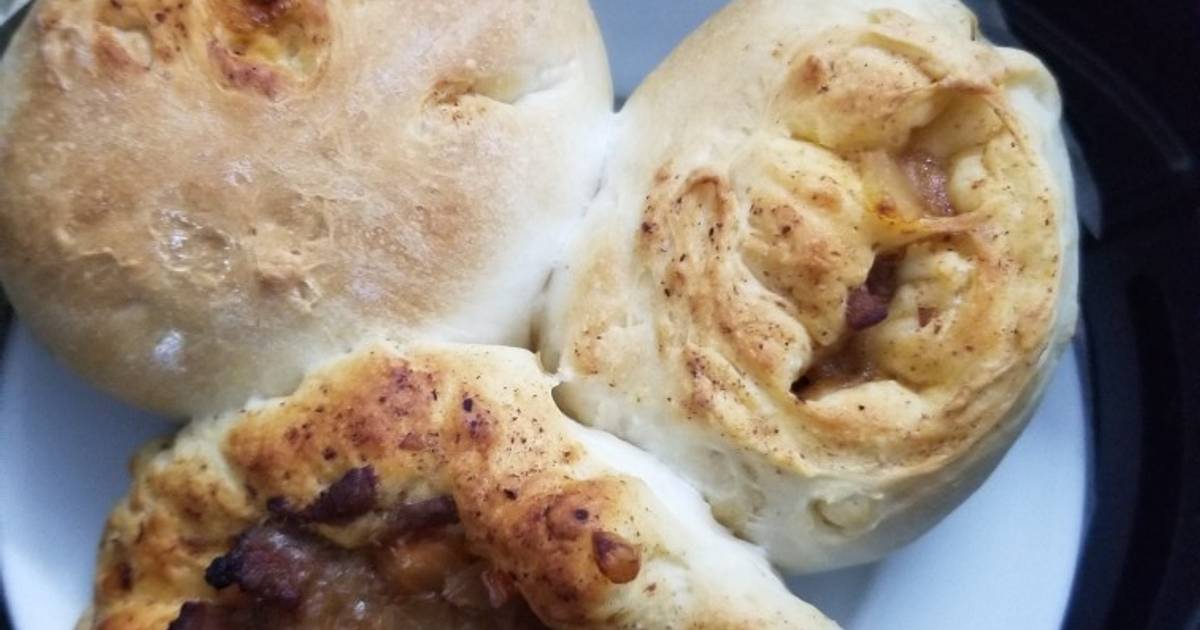 Bánh bao xá xíu (hấp/nướng bằng nồi chiên không dầu)