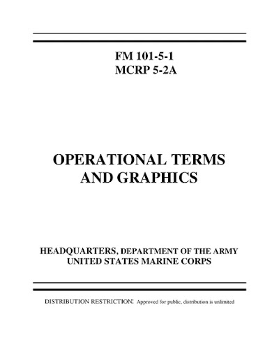 FM 101-5-1 Operational Terms And Graphics 1997