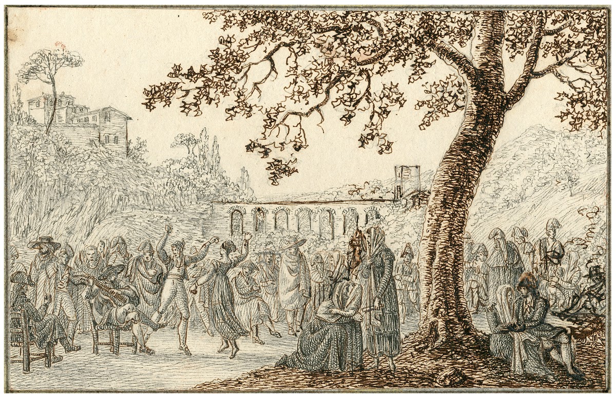 Muzikanten en dansers
