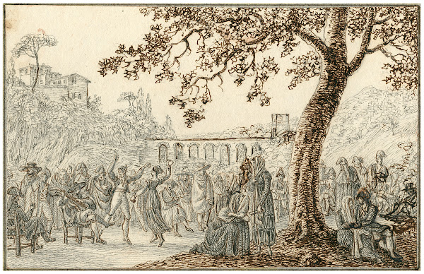 Muzikanten en dansers