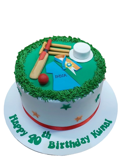 Cricket Themed Birthday Cake CB-NC605