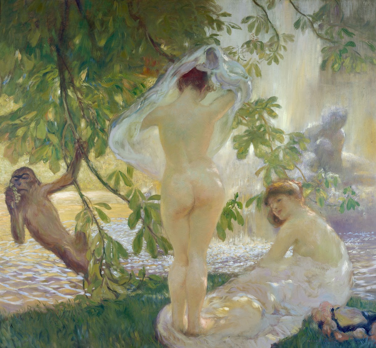 La chemise enlevée baigneuses 1913