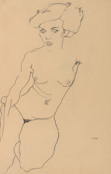 Kneeling FemaleNude 1911