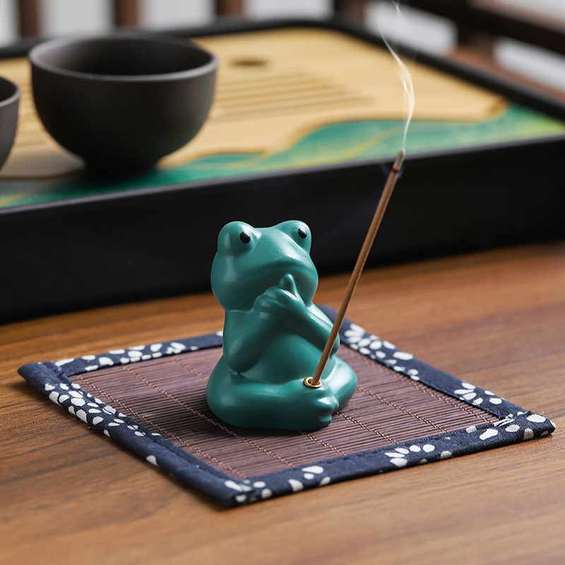 Frosch-Räucherstäbchenhalter, niedlich