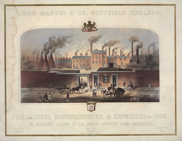 John Martin  Co Sheffield England File and steel manufacturers  exporters of iro