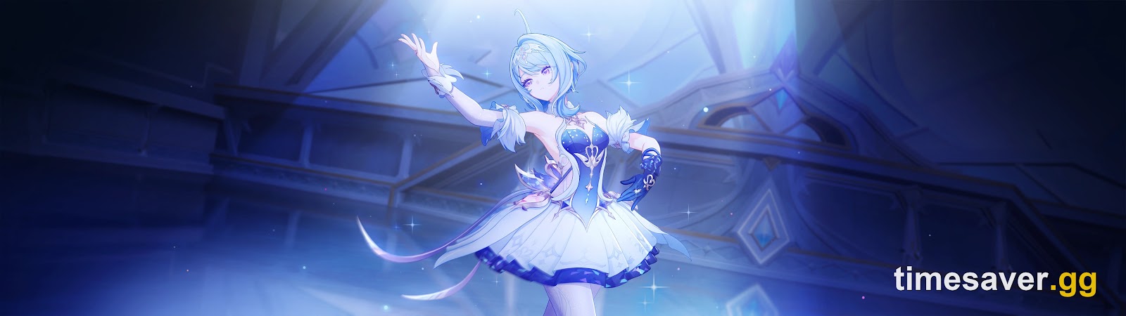 A Korolevskiy Theater performer under a spotlight in Snezhnograd, the Genshin Impact location the Upstream Variations World Quest sends you to on Day Two