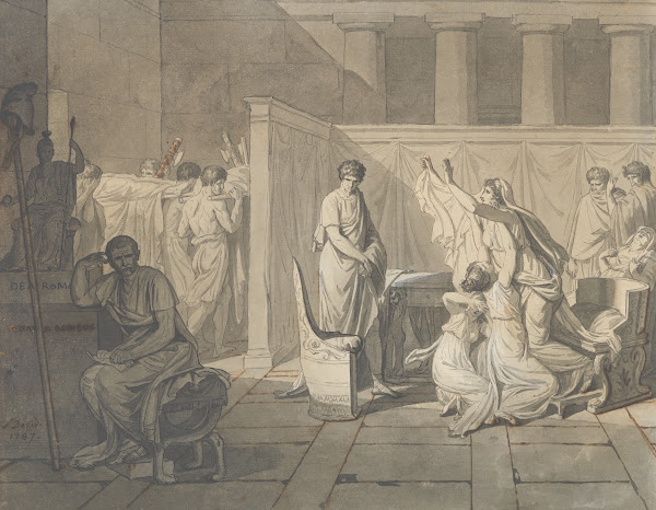 The Lictors Bringing Brutus the Bodies of his Sons 1787
