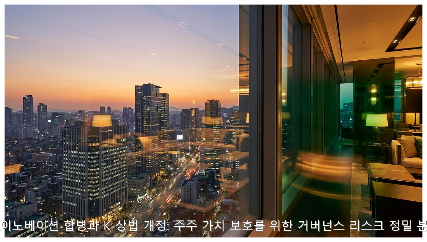 SK이노베이션 합병과 K-상법 개정: 주주 가치 보호를 위한 거버넌스 리스크 정밀 분석 핵심 안내 및 분석 인포그래픽 (4)