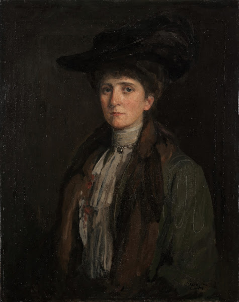 A Lady in Brown thought to be Margaret Edith Bannatyne Cobb 1905
