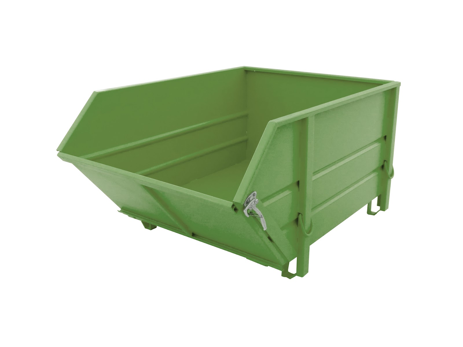 Bouwstofcontainer BBK 100, gelakt, Resedagroen