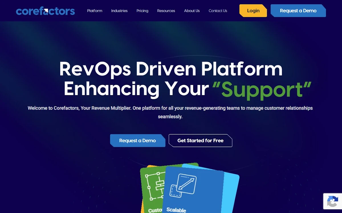 Captura de Corefactors AI CRM