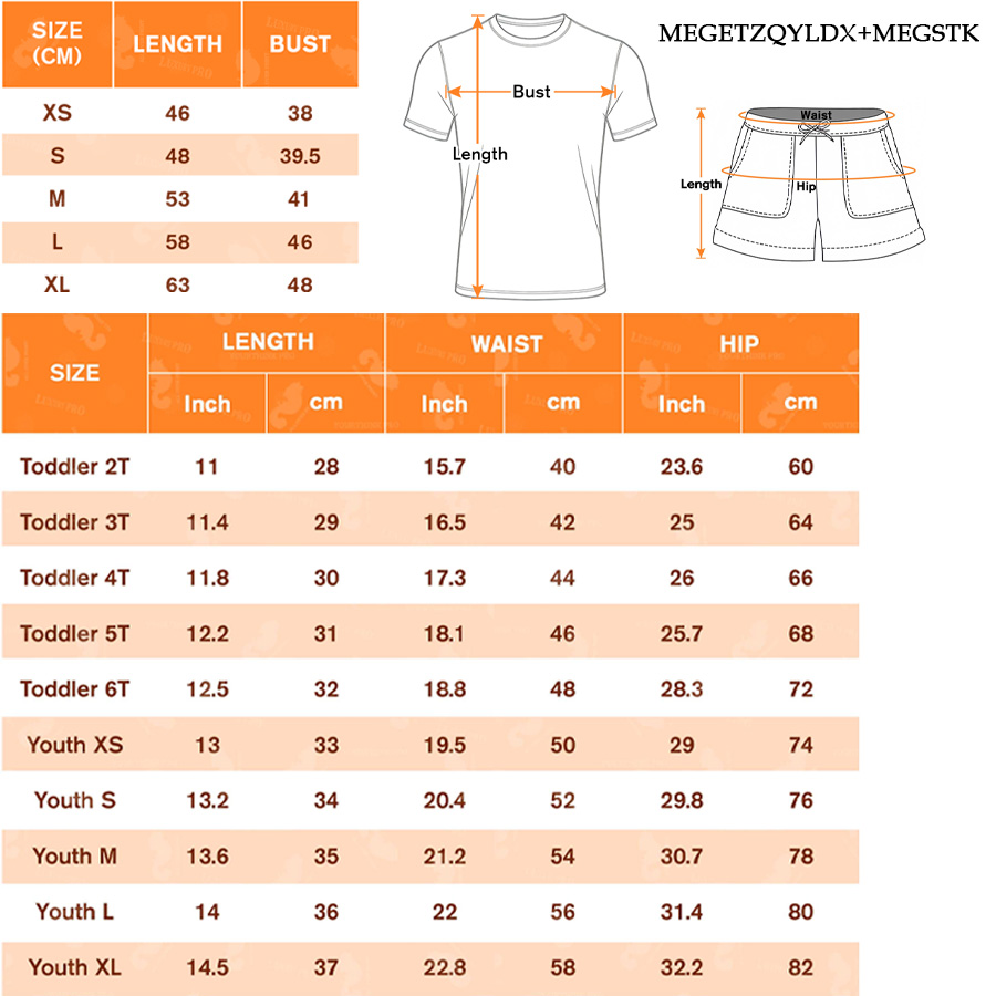 AOP MEG children's soccer round neck short sleeved shirt+MEG children's beach pants