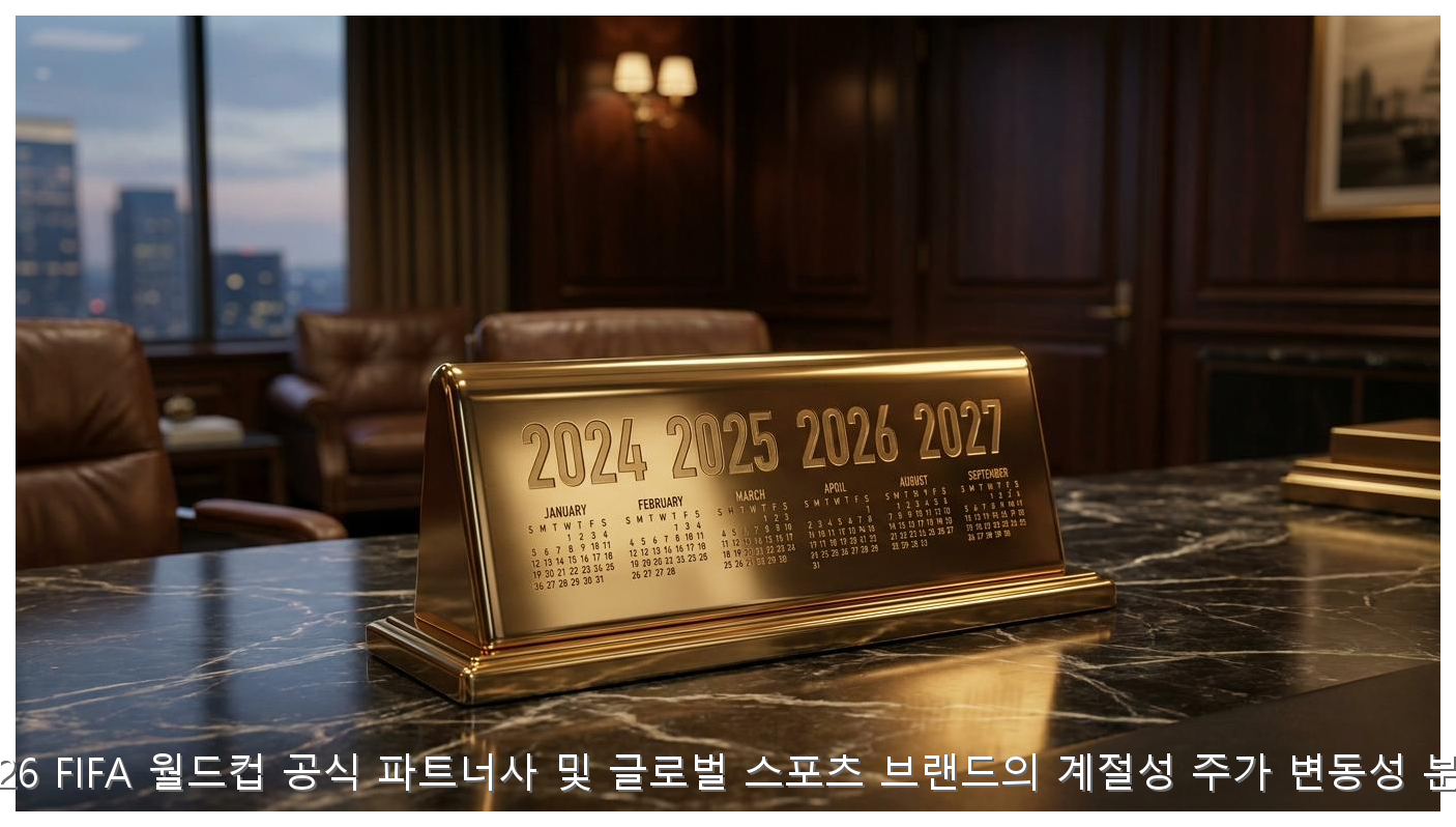2026 FIFA 월드컵 공식 파트너사 및 글로벌 스포츠 브랜드의 계절성 주가 변동성 분석 핵심 안내 및 분석 인포그래픽 (2)