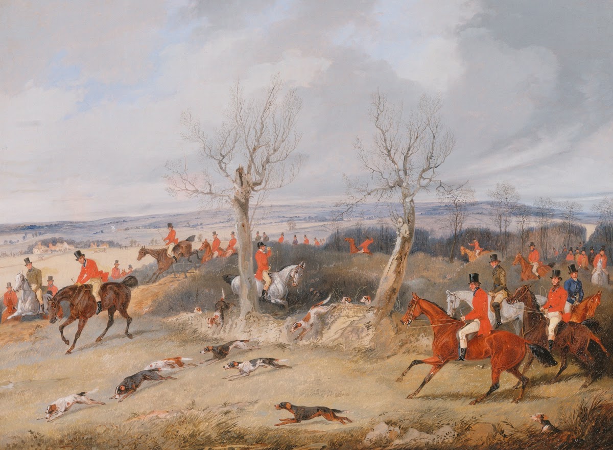 Hunting Scene In Full Cry ca 1840