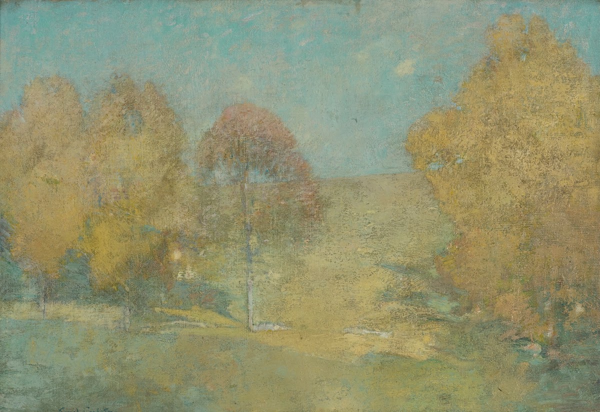 Autumn Morning Fading Moon