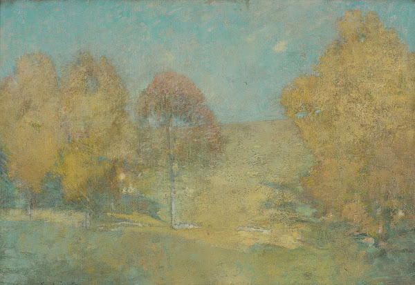 Autumn Morning Fading Moon