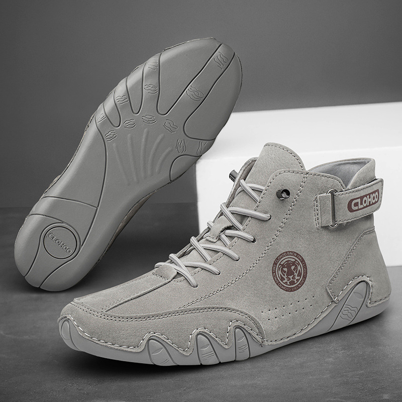Robust men's combat boots, versatile and breathable