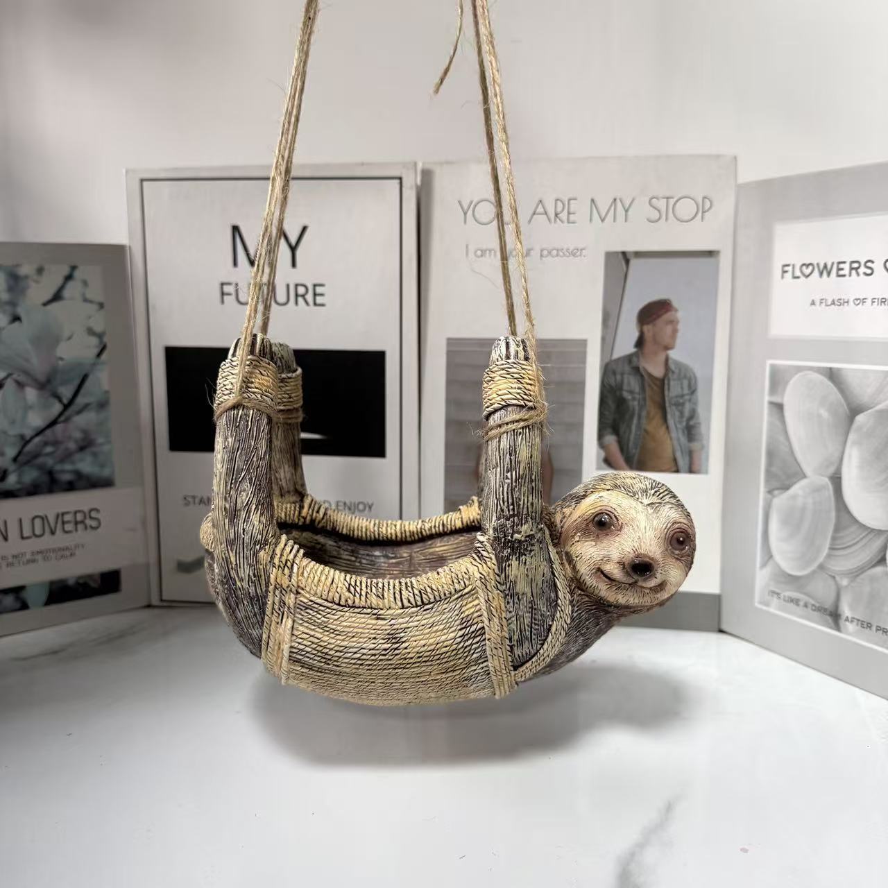 Decorative Sloth Feeding Station for the Garden