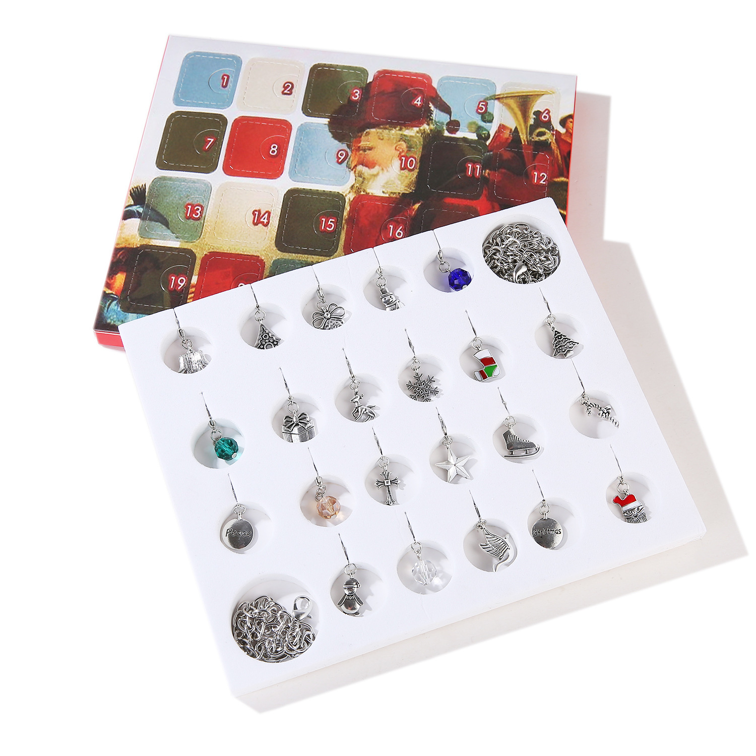 DIY-Armband-Adventskalender für Kinder, 24 Türchen