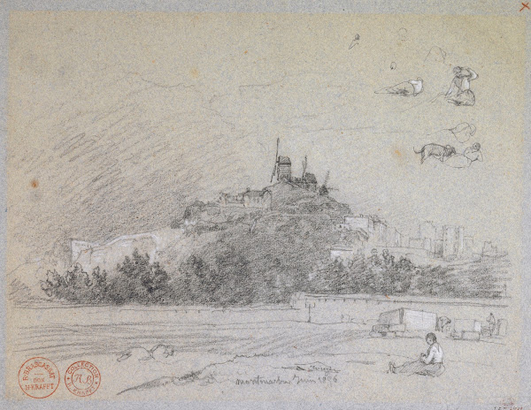 Vue de la butte Montmartre 1856